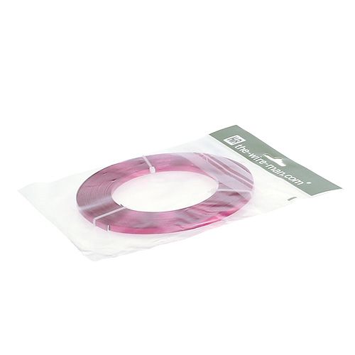 Article Fil plat aluminium rose 5mm 10m