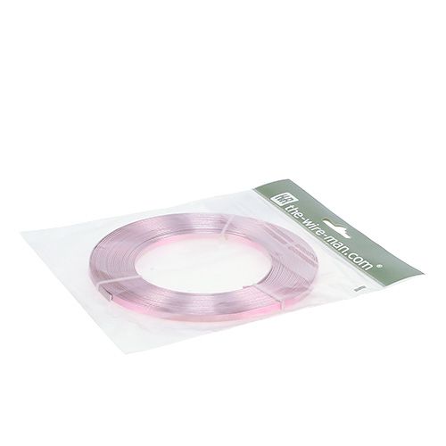 Article Fil plat aluminium rose 5mm 10m