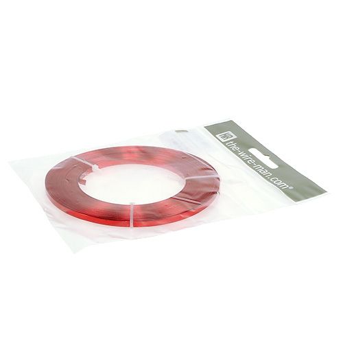 Article Fil Plat Aluminium Rouge 5mm 10m