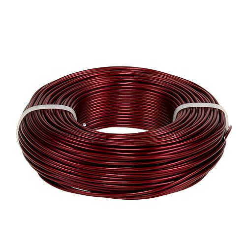 Floristik24 Fil aluminium Ø2mm 500g 60m Bordeaux