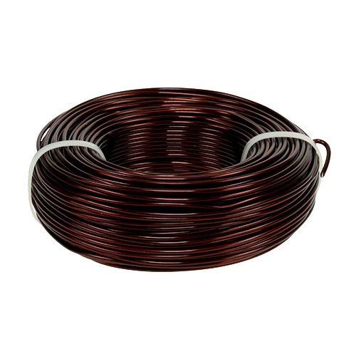 Floristik24 Fil aluminium Ø2mm 500g 60m marron