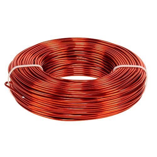 Floristik24 Fil en aluminium Ø 2 mm 500 g 60 m orange