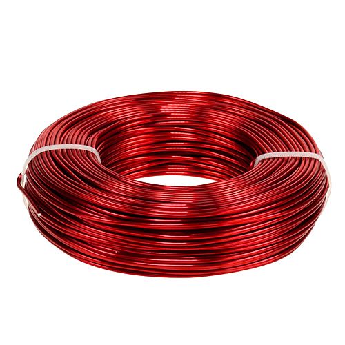 Fil en aluminium Ø 2 mm 500 g 60 m rouge