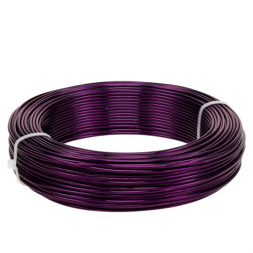 Floristik24 Fil aluminium Ø2mm violet foncé 60m 500g