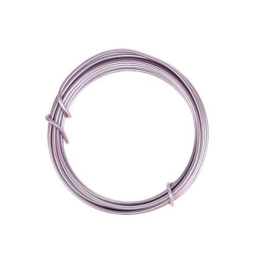 Article Fil d&#39;aluminium 2mm violet clair 3m