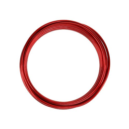 Floristik24 Fil Aluminium 2mm Rouge 3m