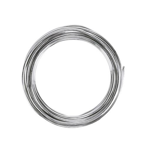 Fil aluminium 2mm argent 3m