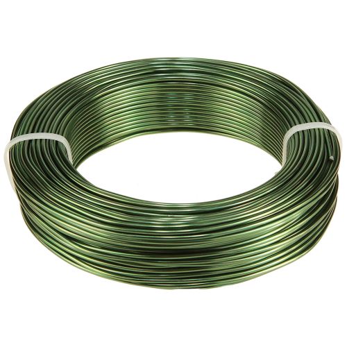 Article Fil aluminium vert Ø2mm fil craft vert foncé 500g 60m