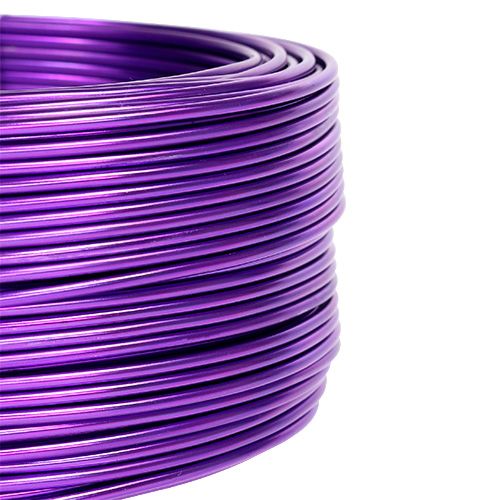 Floristik24 Fil d'aluminium Violet Ø2mm 500g (60m)