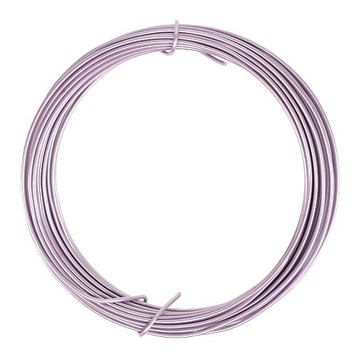 Fil aluminium violet pastel Ø2mm 12m