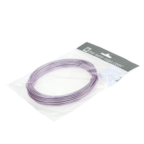 Floristik24 Fil aluminium violet pastel Ø2mm 12m