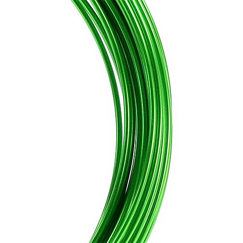 Article Fil d&#39;aluminium 2mm 100g vert pomme