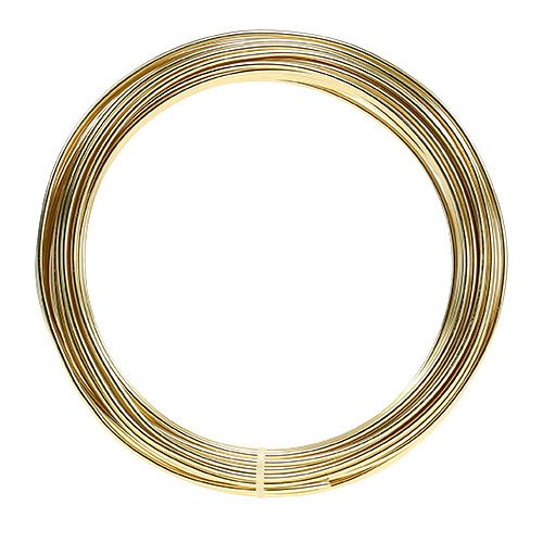 Floristik24 Fil d&#39;aluminium 2mm 100g doré
