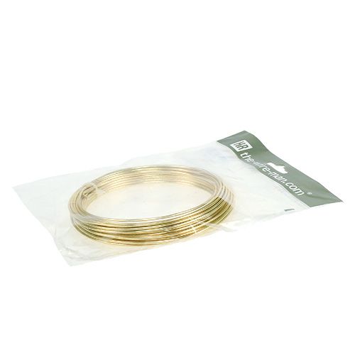 Article Fil d'aluminium 2mm 100g doré