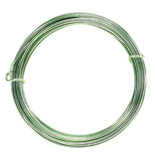 Floristik24 Fil aluminium 2mm 100g vert menthe