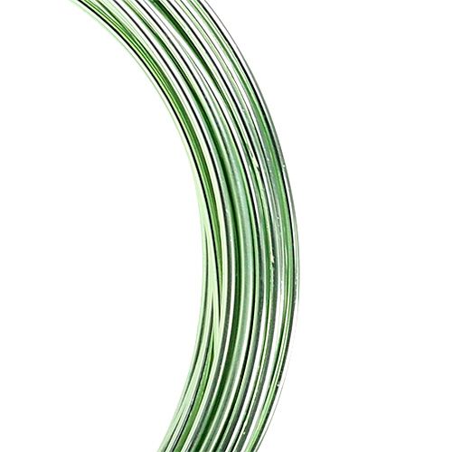 Article Fil aluminium 2mm 100g vert menthe