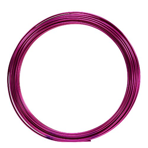 Fil d&#39;aluminium 2mm 100g rose