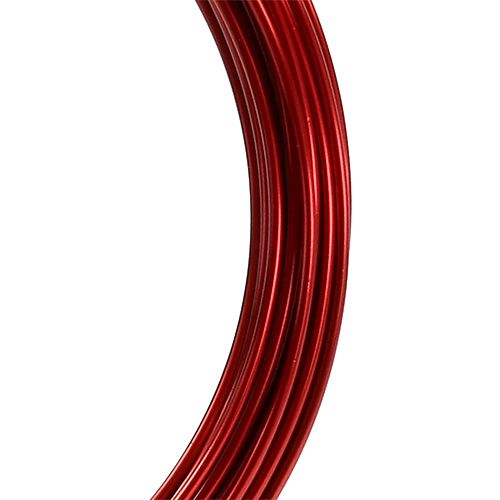 Article Fil d'aluminium 2mm 100g rouge