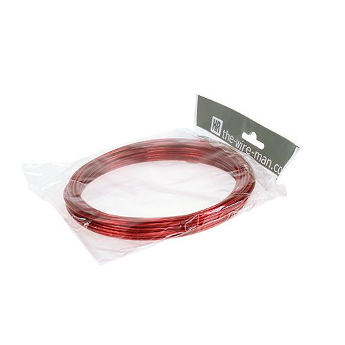 Article Fil d'aluminium 2mm 100g rouge