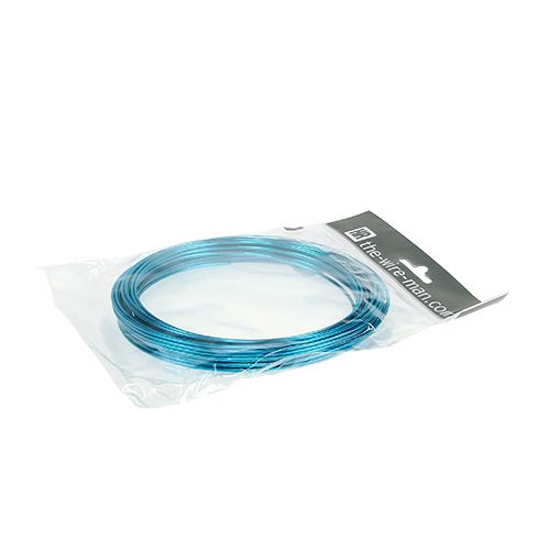 Article Fil d'aluminium 2mm 100g turquoise