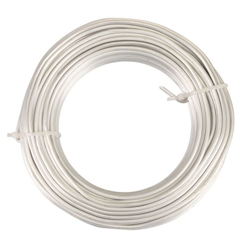 Floristik24 Fil d'aluminium fil d'aluminium 3mm fil de bijoux blanc-argent mat 500g