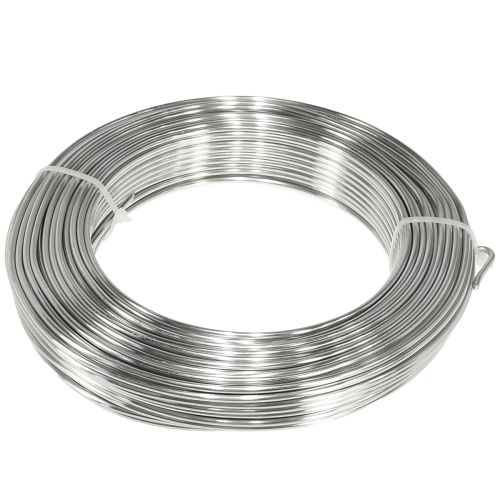 Article Fil d&#39;aluminium fil décoratif fil artisanal argent Ø3mm 1kg