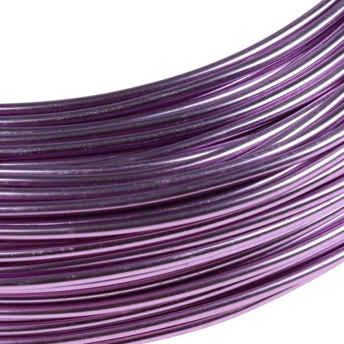 Article Fil aluminium violet Ø2mm fil bijoux lavande rond 500g 60m