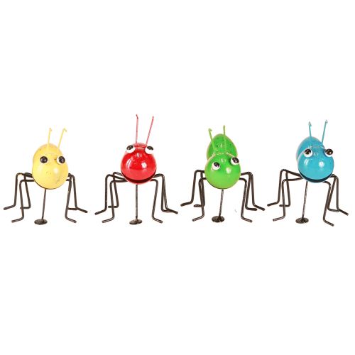 Article Figurines décoratives en métal avec aimant en forme de fourmi 11 × 8,5 × 10 cm 4 pièces