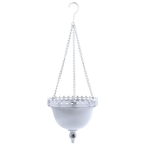 Floristik24 Lampe suspension blanche Ø23cm H21cm