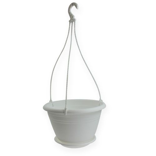 Floristik24 Panier suspendu Galicia Ø30cm blanc
