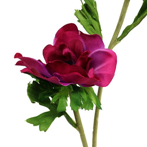 Floristik24 Anémone artificielle Fuchsia 6pcs