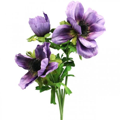 Floristik24.fr Anémone artificielle, fleur de soie, plante artificielle à  fleurs violet L55cm - acheter pas cher en ligne