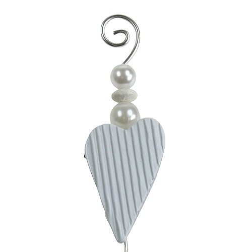 Floristik24 Badges avec coeur 12cm 16 pcs