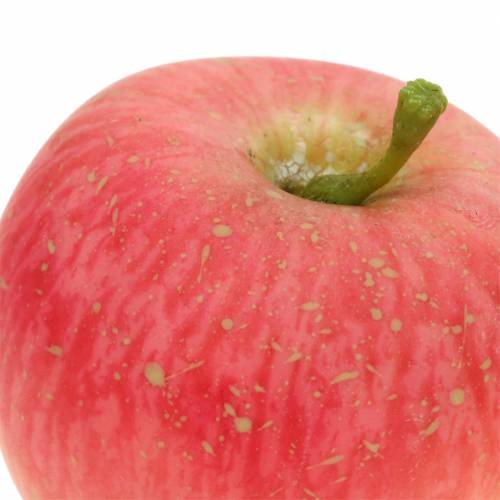 Floristik24 Déco rose pomme, jaune real touch 6,5cm 6pcs