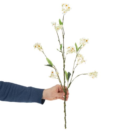 Article Branche de pommier en fleurs, branche de fleur artificielle, blanche, 65 cm, 1 pièce