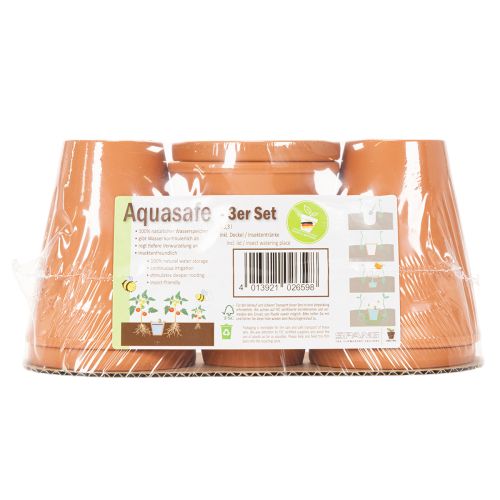 Réservoir d'eau Aquasafe avec fontaine à insectes pour jardin, balcon, terrasse, 12 cm, lot de 3 | Floristik24.fr