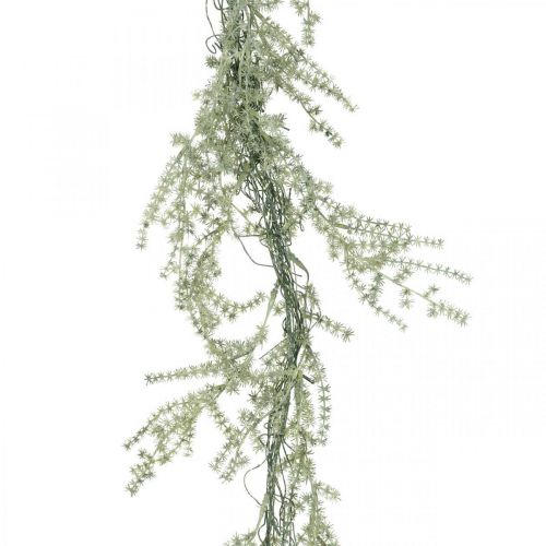 Article Guirlande artificielle décoration mélèze givré blanc gris 170cm