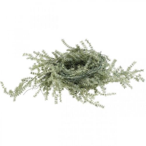 Article Guirlande artificielle décoration mélèze givré blanc gris 170cm