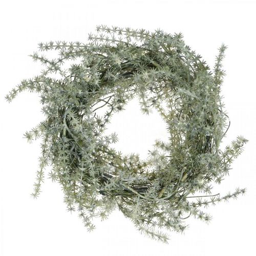 Couronne de mélèze couronne décorative artificielle givré hiver Ø20cm