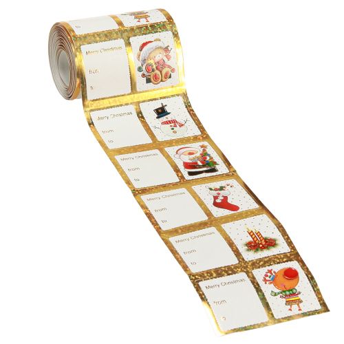 Article Autocollants Étiquettes autocollantes pour cadeaux de Noël 5,5 cm 60 pièces