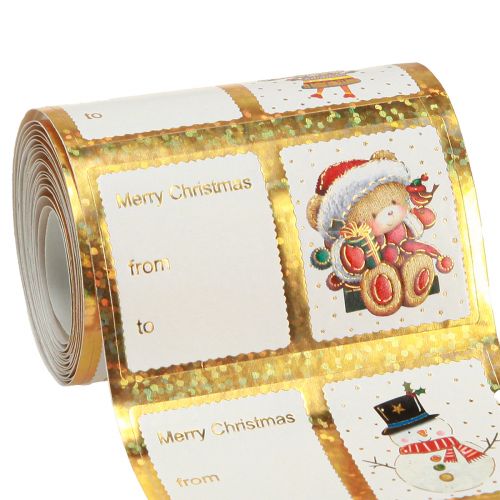 Article Autocollants Étiquettes autocollantes pour cadeaux de Noël 5,5 cm 60 pièces