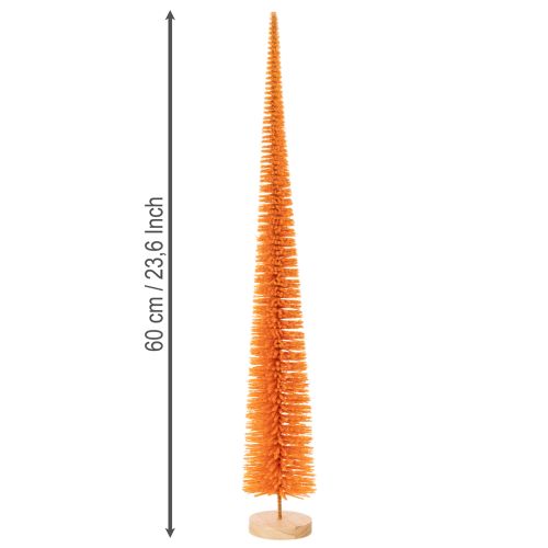 Décoration de sapin de Noël artificiel sur socle en bois, 60 cm | Floristik24.fr