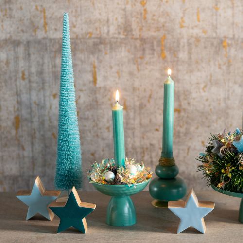 Sapin de Noël miniature artificiel 40 cm avec pied en bois | Floristik24.fr