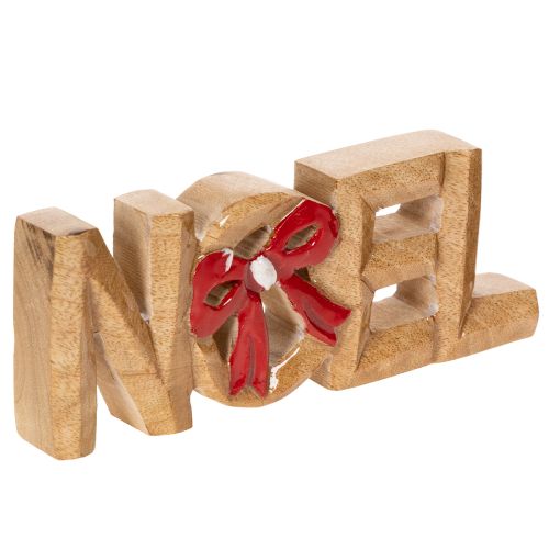 Décoration de Noël en bois « Noel » avec nœud rouge, 18 cm acheter | Floristik24.fr