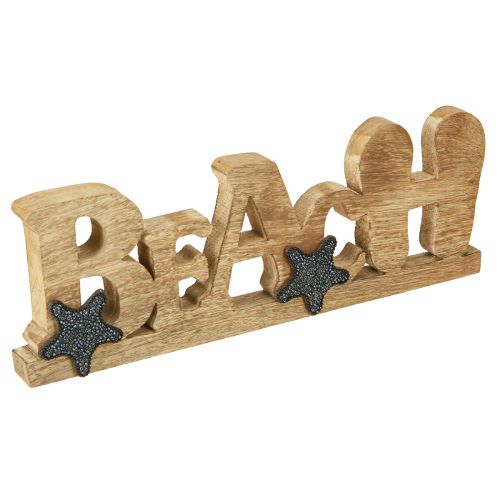 Lettrage sur pied « Plage » décoration maritime bois 35×12cm