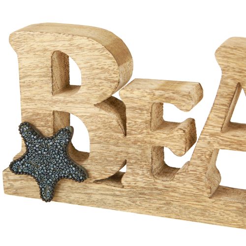Article Lettrage sur pied « Plage » décoration maritime bois 35×12cm