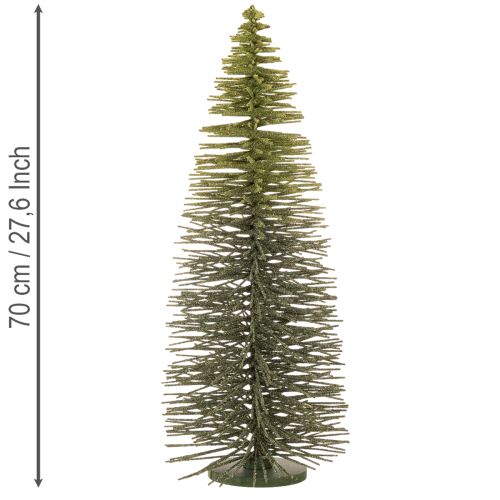 Sapin de Noël artificiel vert pour décoration hivernale, 70 cm | Floristik24.fr