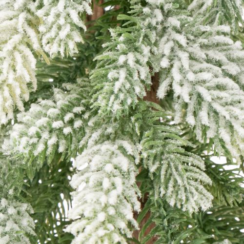 Sapin artificiel décoré de neige, hiver et Noël, 95 cm | Floristik24.fr