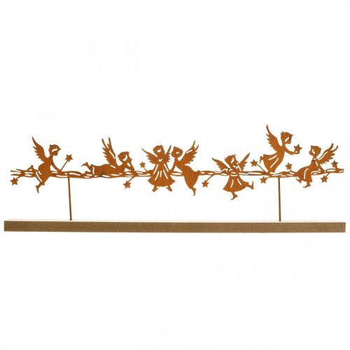 Floristik24 Décoration de table Noël ange support métal grille 50×17cm