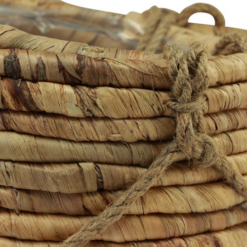Floristik24 Panier à suspendre jacinthe d&#39;eau naturel 25/31cm lot de 2